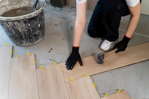 Hardwood floor restoration