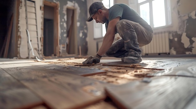 Wood floor restoration