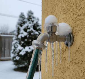 prevent frozen outdoor faucet